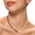 Collana in argento con Perla d'Acqua Dolce Bianca (TPC)