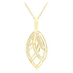 Collana placcata in oro con Zircone