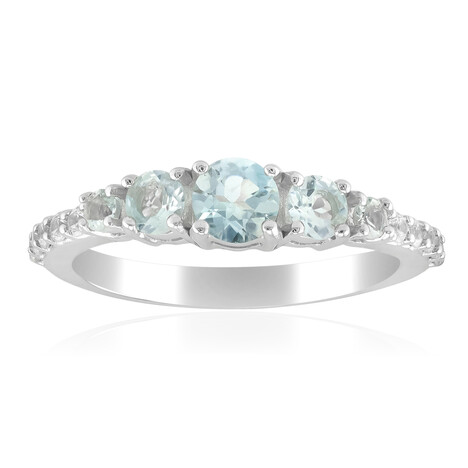 Anillo en plata con Ambligonita