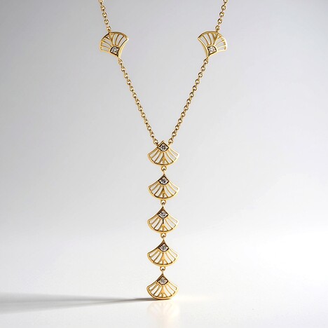 Collana in argento con Diamante Champagne I2 (Ornaments by de Melo)