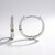 Orecchini in argento con Diamante Champagne I2