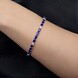 Bracelet en or et Saphir bleu de Ceylan