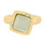 Green Amethyst Silver Ring (MONOSONO COLLECTION)