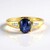 Anello in argento con Zaffiro Stellato Blu