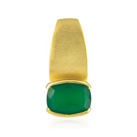 Green Onyx Silver Pendant (MONOSONO COLLECTION)