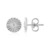 Zilveren oorbellen met I2 (I) Diamanten