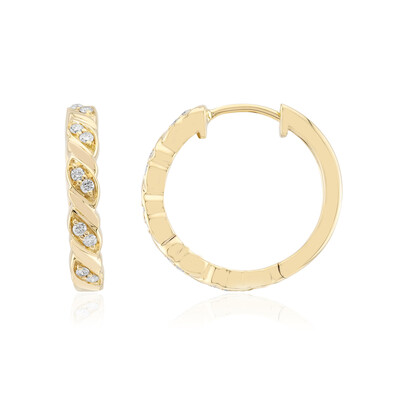 Pendientes en oro con Diamante SI1 (G) (Annette)