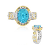 Paraibafarbener Topas-Silberring (Gems en Vogue)
