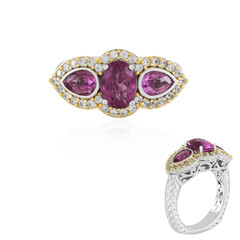 Pink Flouorite Silver Ring (Dallas Prince Designs)