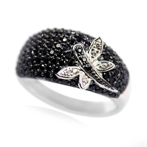 Anello in argento con Spinello Nero