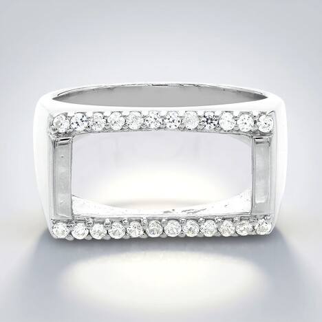 Anello in argento con Zircone