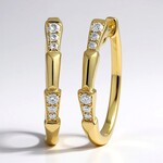 Boucles d'oreilles en or et Diamant SI2 (H) (CIRARI)