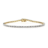 Brazalete en oro con Diamante SI1 (G) (Annette)