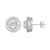 Pendientes en plata con Topacio blanco (Adela Silber)
