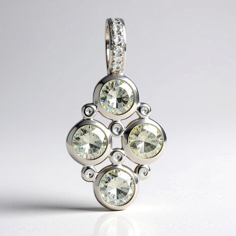 Ciondolo in argento con Spectrolite