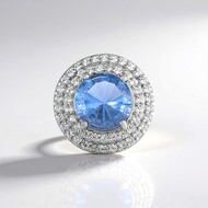 Ciondolo in argento con Fluorite Cangiante (MONOSONO COLLECTION)