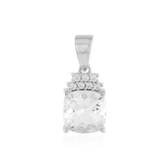 Ciondolo in argento con Quarzo Bianco