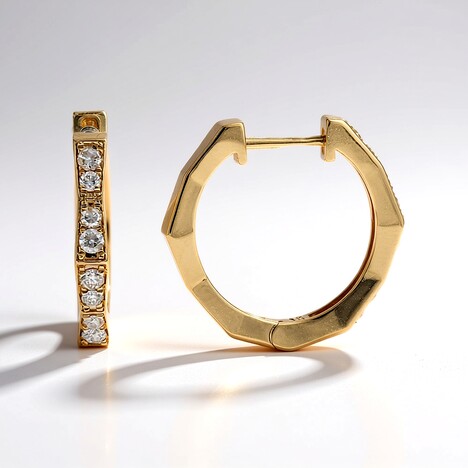 Orecchini in oro con Diamante SI1 (H) (CIRARI)