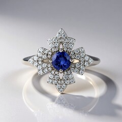 Anello in argento con Tanzanite