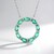Collana in argento con Smeraldo Colombiano
