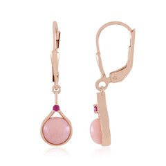 Orecchini in argento con Opale Rosa (KM by Juwelo)