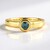 Bague en argent et Diamant bleu I2
