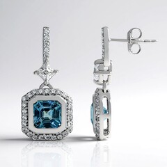 Orecchini in argento con Zircone Ratanakiri (Adela Silber)