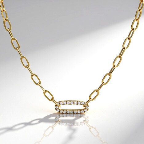 Collana in oro con Diamante I1 (H) (CIRARI)