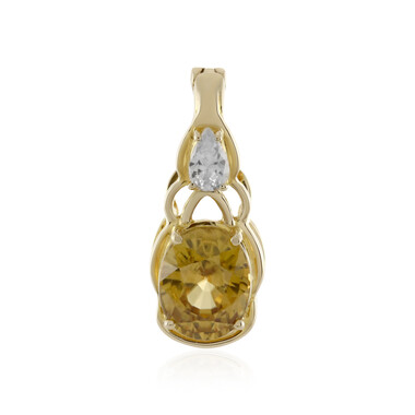 Ciondolo in oro con Zircone Giallo
