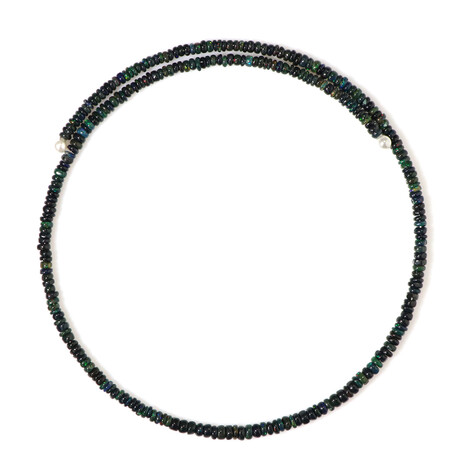 Mezezo-Opal-Stahlhalsreif (Riya)