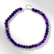 Purple quartz Silver Necklace
