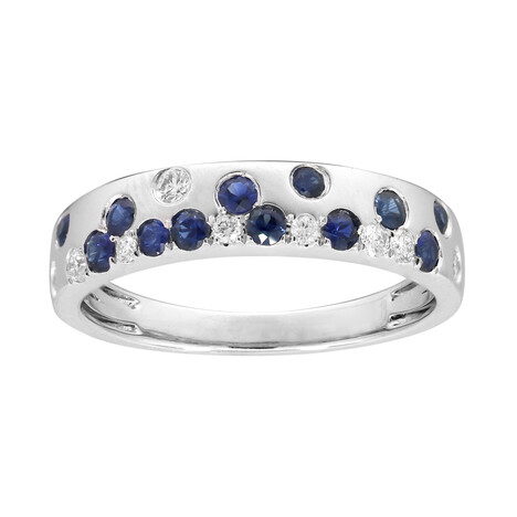 Gouden ring met Blauwe Ceylon saffieren (CIRARI)