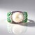 Anello in argento con Perla d'Acqua Dolce Bianca (Adela Silber)