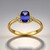 Anello in oro con Tanzanite AAA