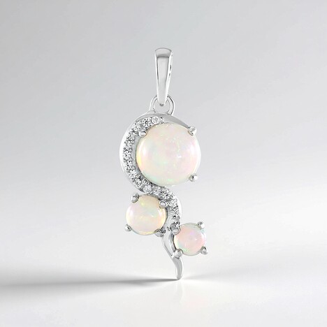 Ciondolo in argento con Opale di Welo