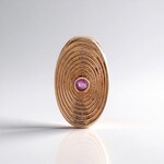 Ciondolo in argento con Zaffiro Rosa del Madagascar (MONOSONO COLLECTION)