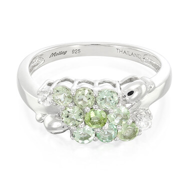 Zilveren ring met Paraiba toermalijnen