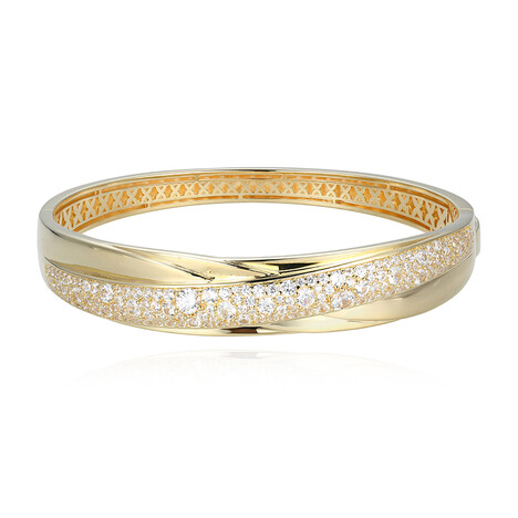 Zircon Silver Bangle(Adela Silber)