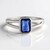 Anello in argento con Cianite del Nepal