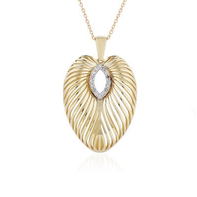 Gouden halsketting met I1 (I) Diamanten (Ornaments by de Melo)