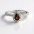 Anello in argento con Zircone Lampone
