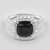 Anello in argento con Spinello Nero