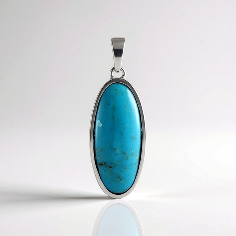 Ciondolo in argento con Turchese