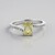 Anello in argento con Kunzite Canarino