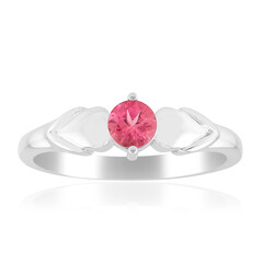 Anillo en plata con Turmalina rosa de Brasil