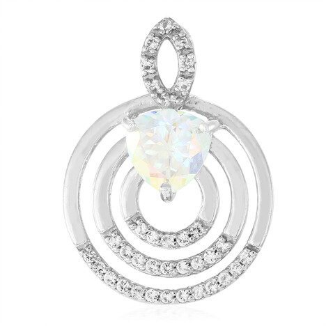 Mondlicht-Topas-Silberanhänger