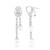 Pendientes en plata con Perla blanca Freshwater