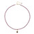 Collana in argento con Rodolite