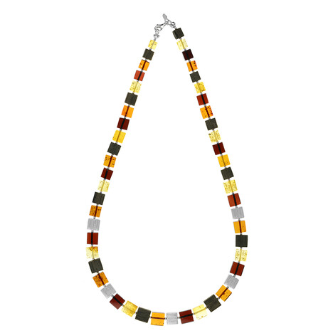 Baltischer Bernstein-Silberhalskette (dagen)