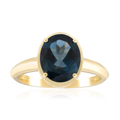 Londonblauer Topas-Goldring (de Melo Gold)